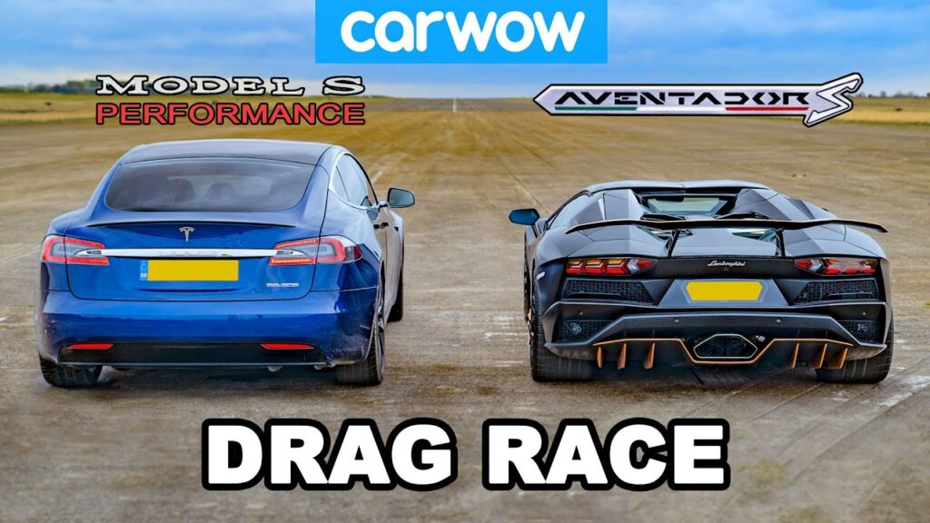 Lamborghini Aventador vs Tesla Model S Performance: Epic Drag Race!