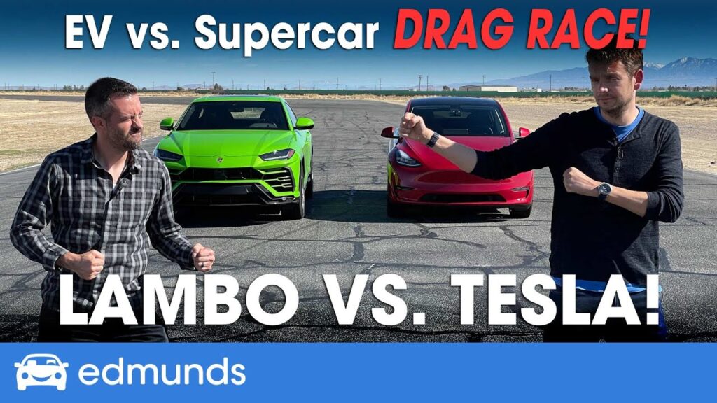 Tesla Model Y vs Lamborghini Urus Drag Race