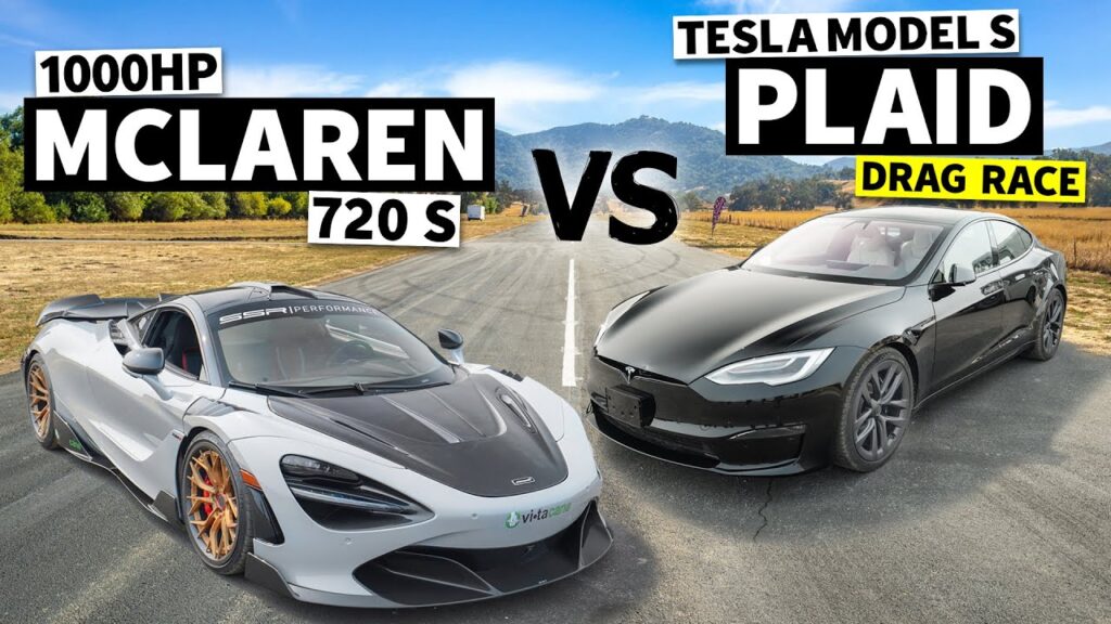 Excitement and Anticipation: The Race between McLaren 720S and Tesla Model S Plaid