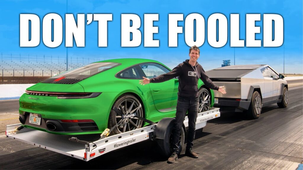 MotorTrends Drag Race: Tesla Cybertruck vs Porsche 911