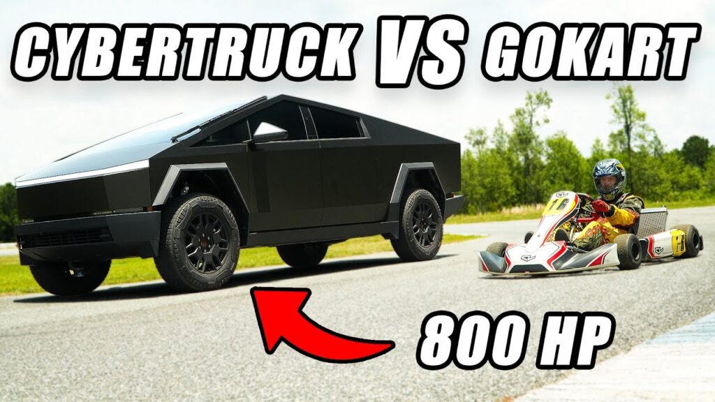 Cybertruck VS GoKart | Whats Faster?!