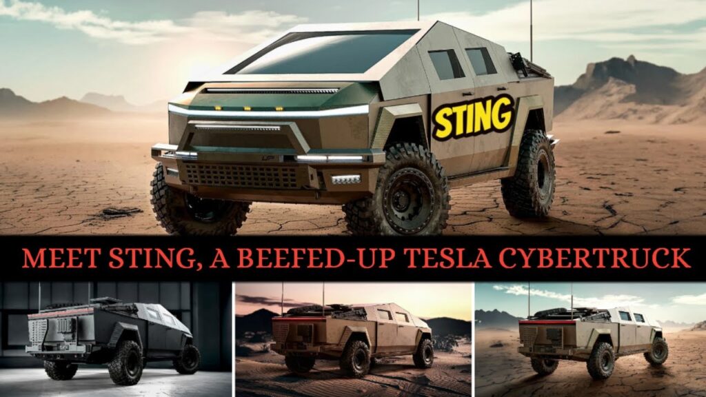 Meet STING, a Beefed-Up Tesla Cybertruck You Can Take to Any Gas Station or War Zone