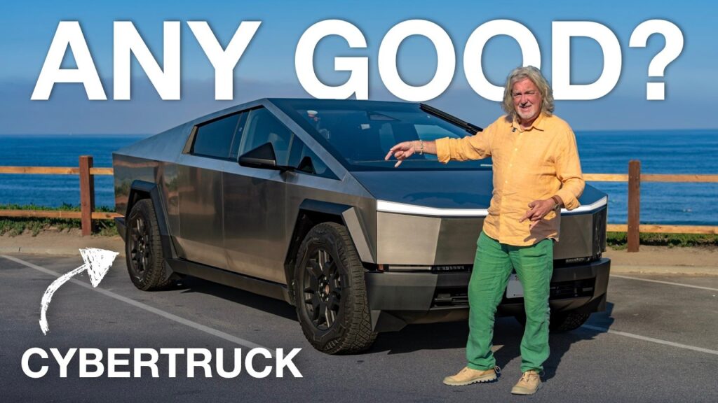 James May of Planet Gin finally drives the Tesla Cybertruck