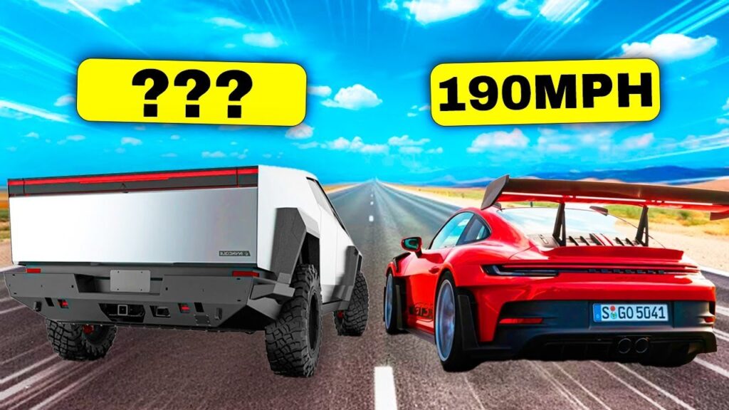 Can the Tesla Cybertruck Beat a Racing Car?