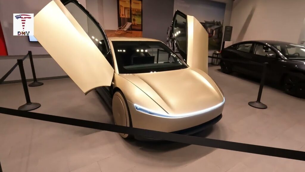 2025 Tesla Cybercab Unveiled at Tysons Corner Showroom - First Look!