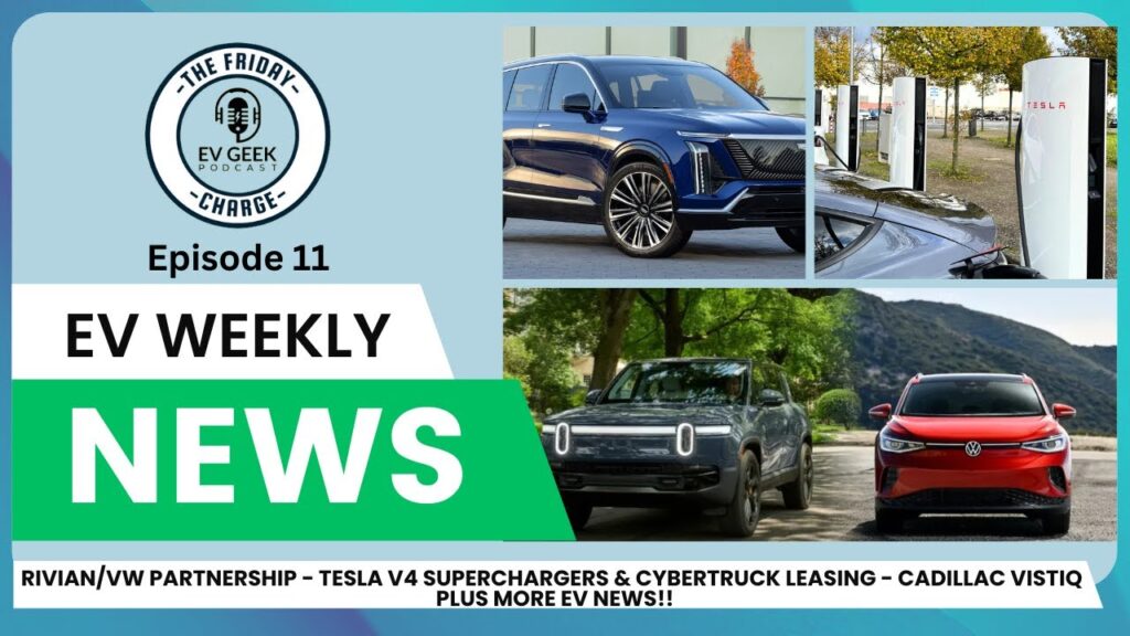 Episode 11 of The EV Geek Podcast Friday Charge covers electric vehicle news