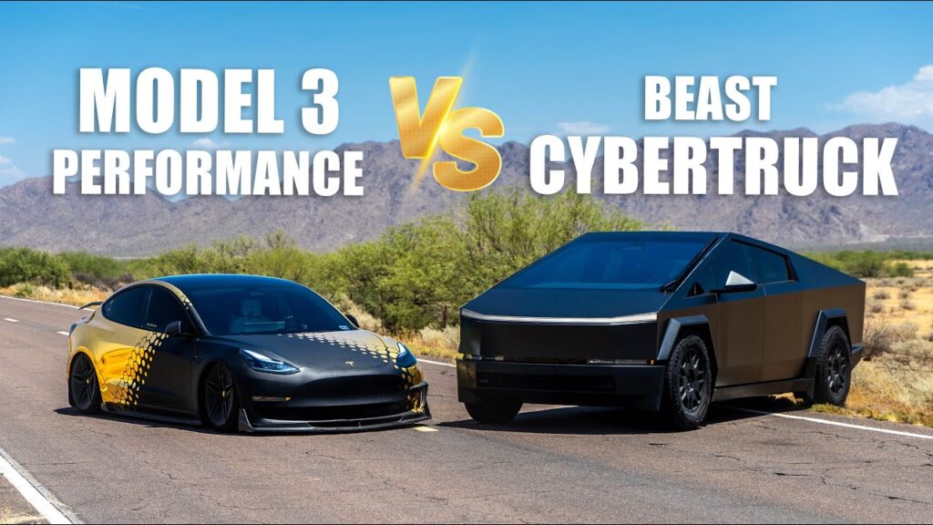 Tesla Model 3 Performance VS CyberBeast - DRAG RACE